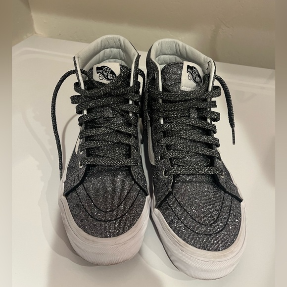 Vans | Sk8-Hi Reissue Lurex Glitter Black - Picture 1 of 11